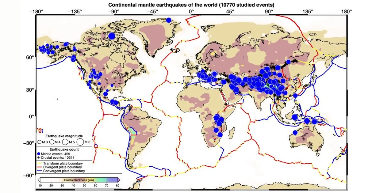 'Impossible' Earthquakes: The First Global Map of Quakes Deep Inside Earth's Mantle