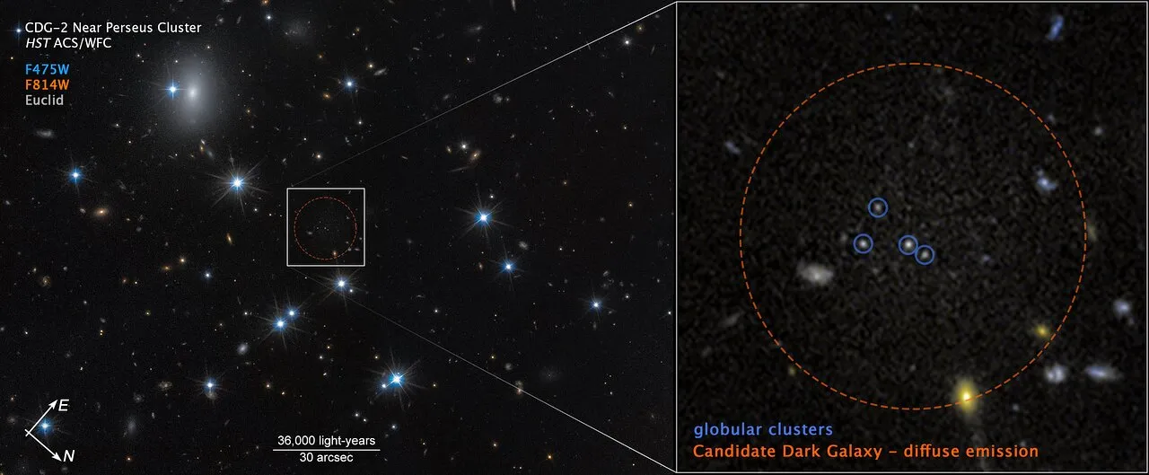 CDG-2 с компасными аннотациями и масштабной линейкой